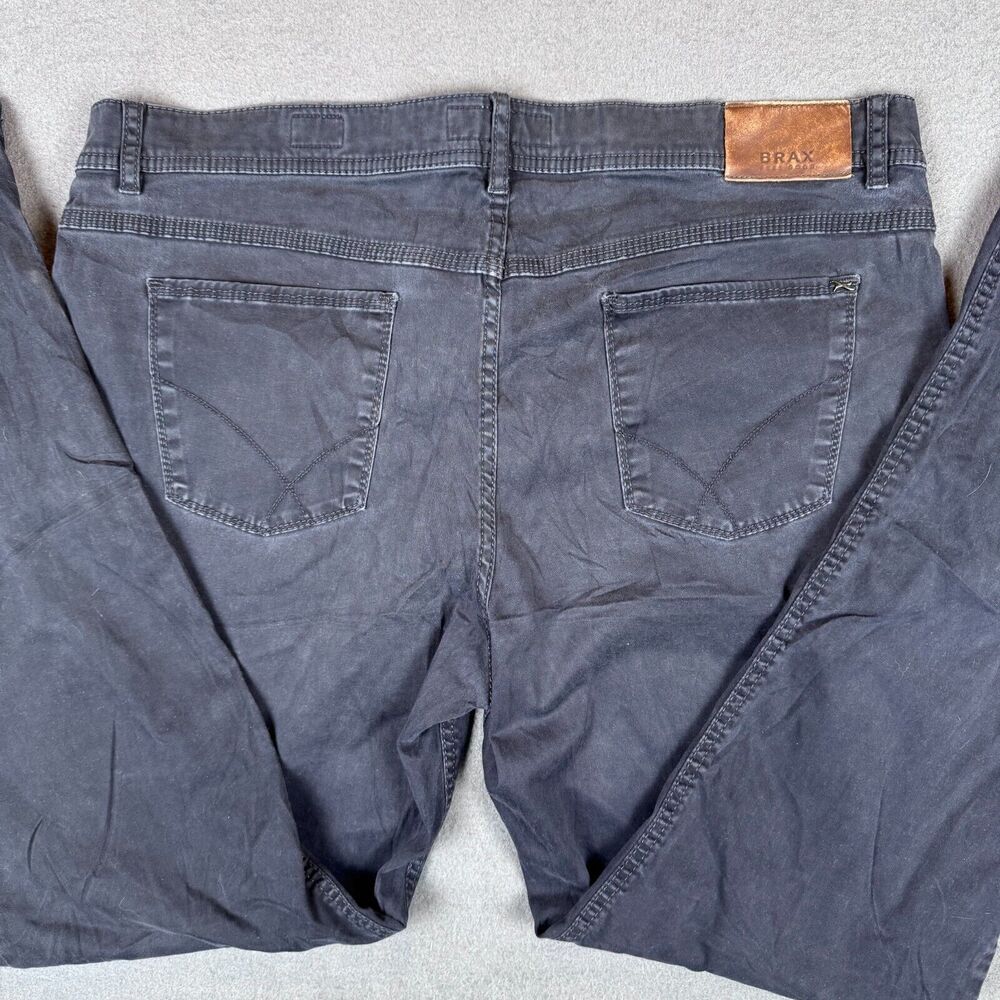 Brax Pants Mens 38x31 Blue Chino Cooper Fancy Regular Fit Stretch Low Rise Khaki